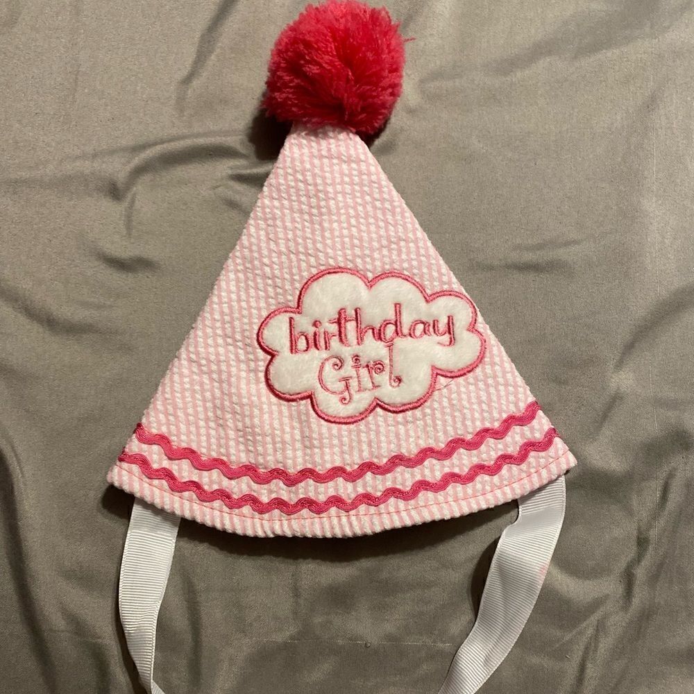 Little Me Birthday Girl Pink Party Hat